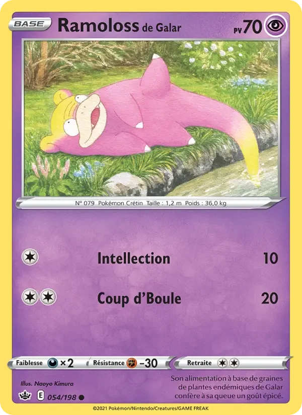 Carte Pokémon Ramoloss de Galar — Règne de Glace