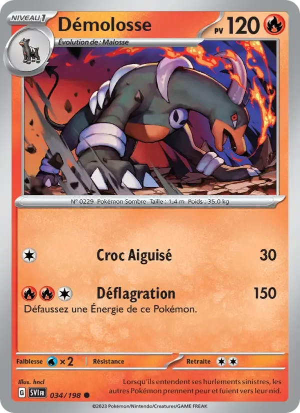 Carte Pokémon Démolosse — Écarlate et Violet