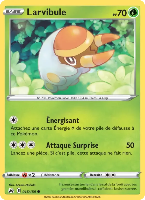 Carte Pokémon Larvibule — Zénith Suprême