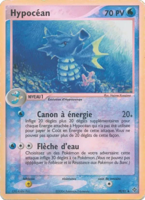Carte Pokémon Hypocéan — Dragon
