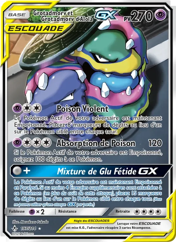 Carte Pokémon Grotadmorv et Grotadmorv d’Alola GX — Alliance Infaillible