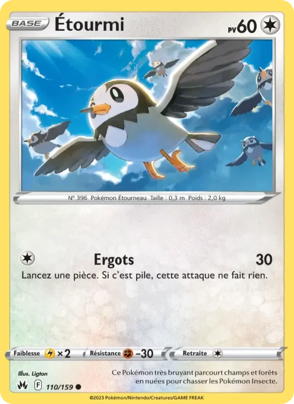 Carte Pokémon Étourmi — Zénith Suprême