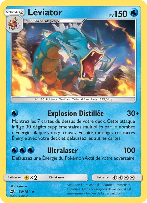 Carte Pokémon Léviator — Duo de Choc