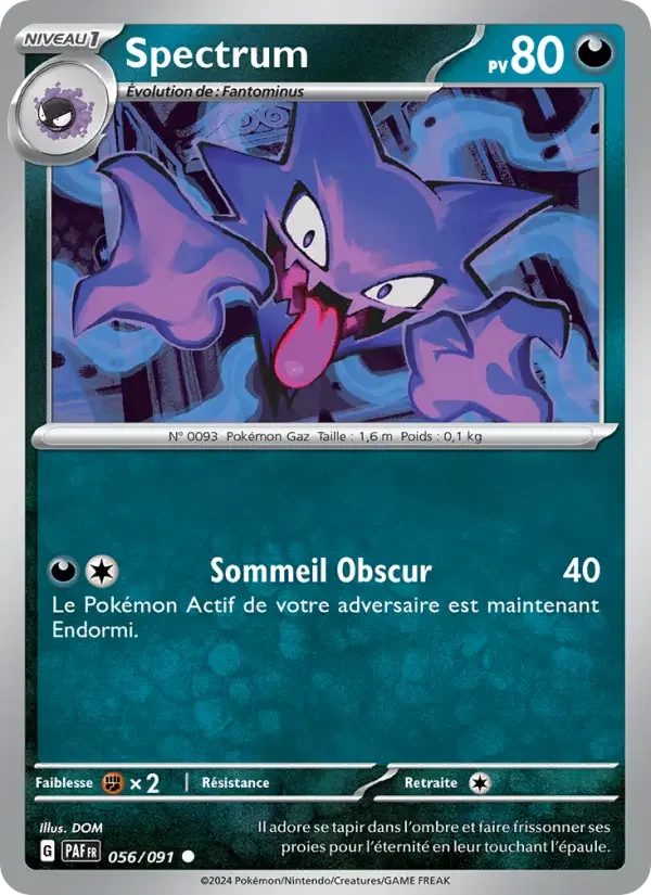 Carte Pokémon Spectrum — Destinées de Paldea