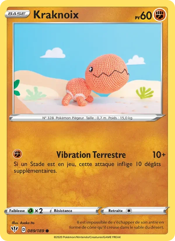 Carte Pokémon Kraknoix — Ténèbres Embrasées
