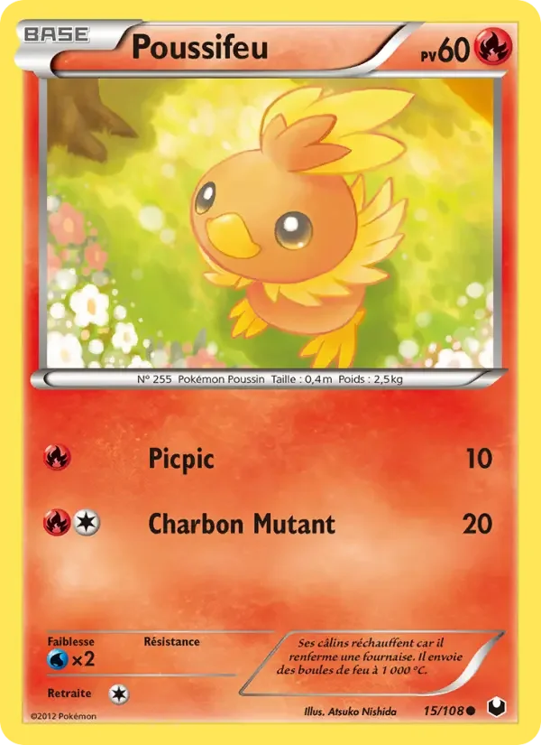 Carte Pokémon Poussifeu — Explorateurs Obscurs