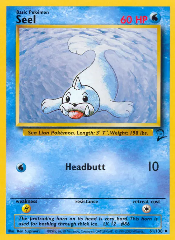 Carte Pokémon Otaria — Base Set 2