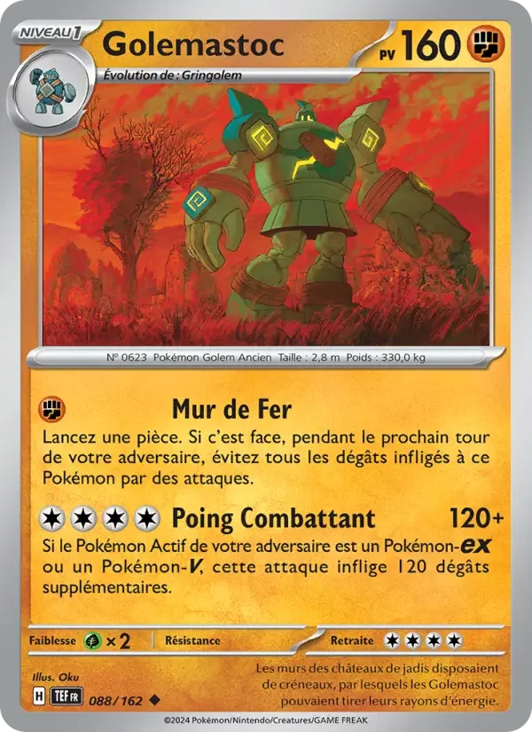 Carte Pokémon Golemastoc — Forces Temporelles