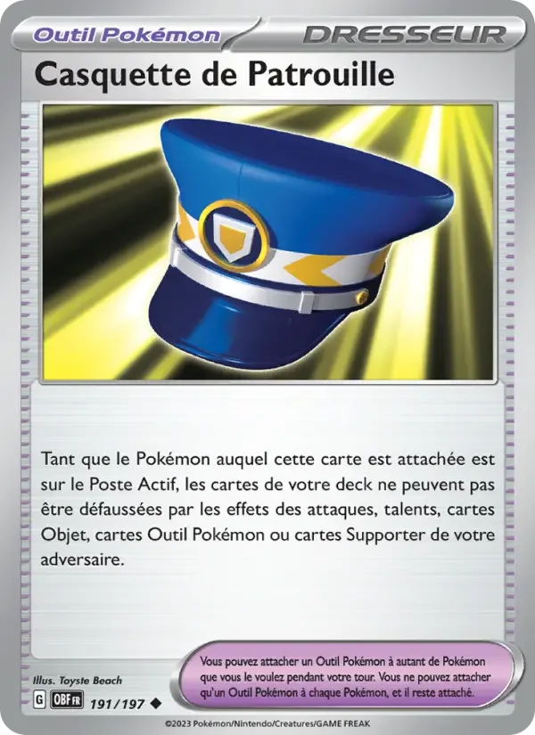 Carte Casquette de Patrouille