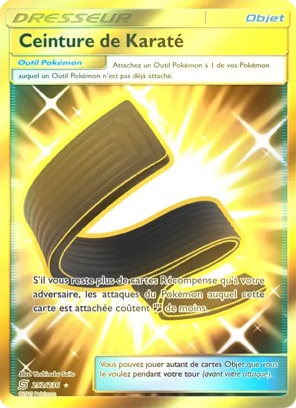 Carte Pokémon Ceinture de Karaté — Harmonie des Esprits