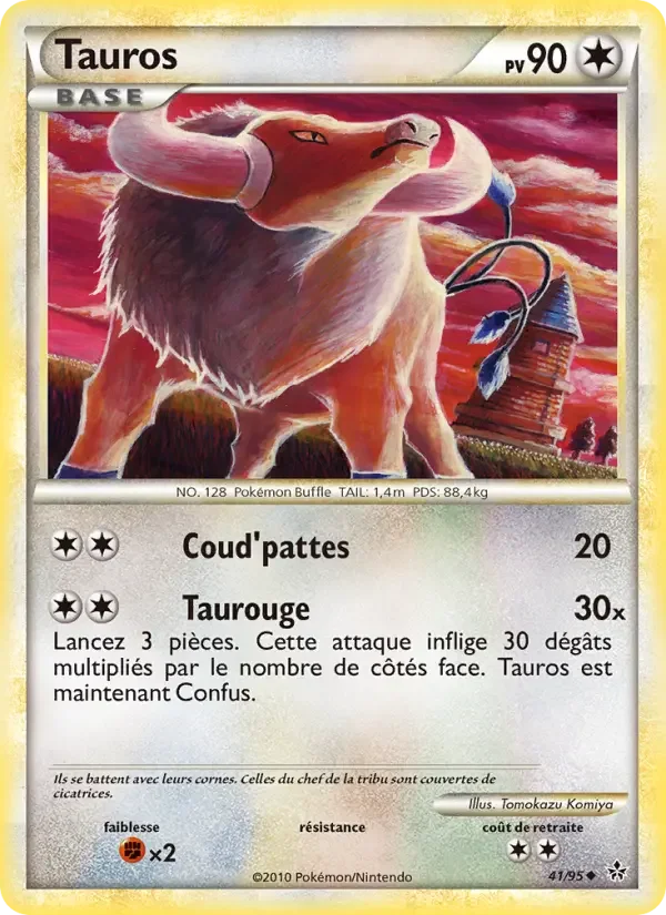 Carte Pokémon Tauros — Déchaînement