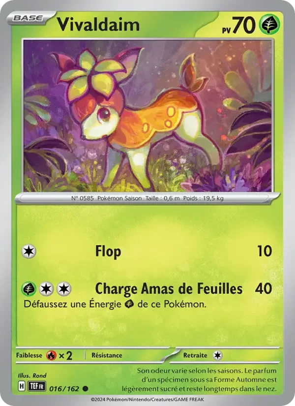 Carte Pokémon Vivaldaim — Forces Temporelles
