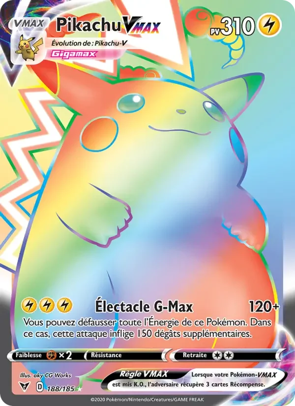 Carte Pikachu VMAX