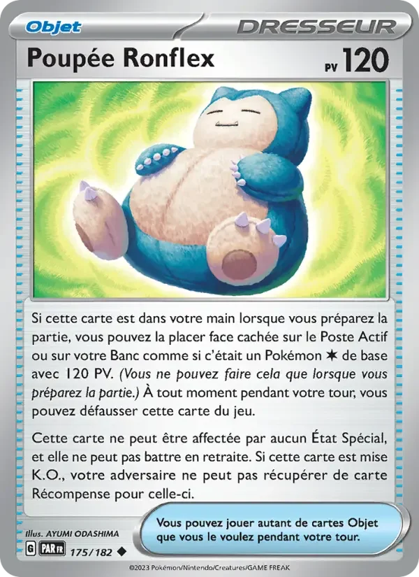 Carte Pokémon Poupée Ronflex — Faille Paradoxe