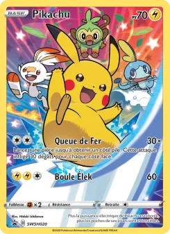 Carte Pokémon Pikachu — Promos Épée et Bouclier