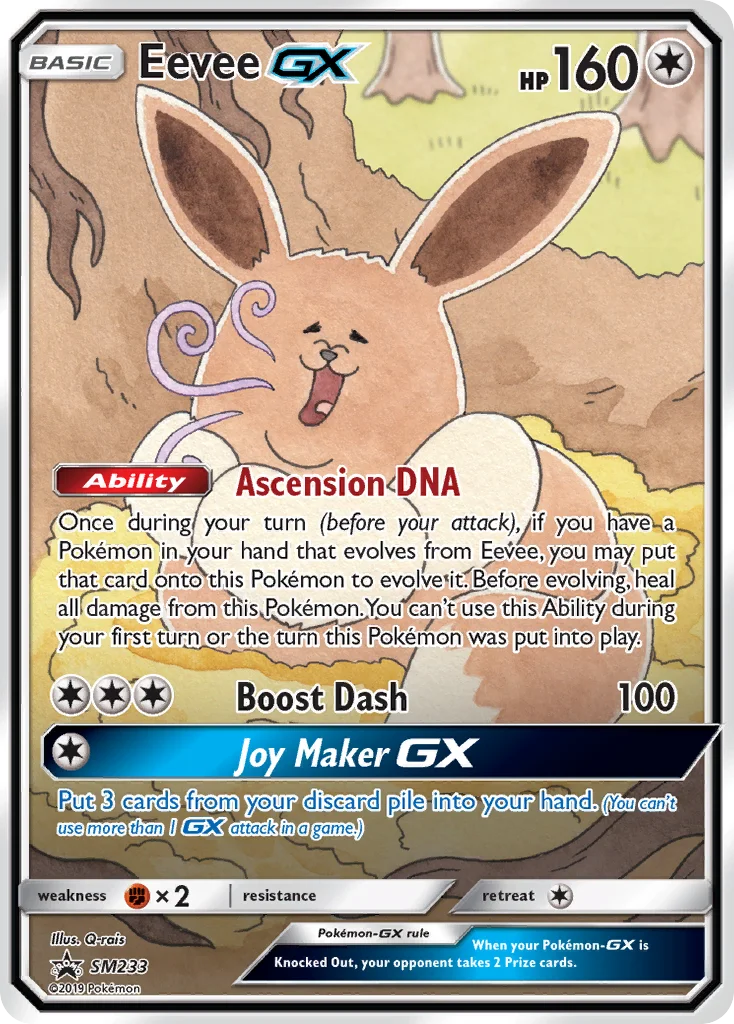 Carte Pokémon Évoli GX — Promos Soleil et Lune