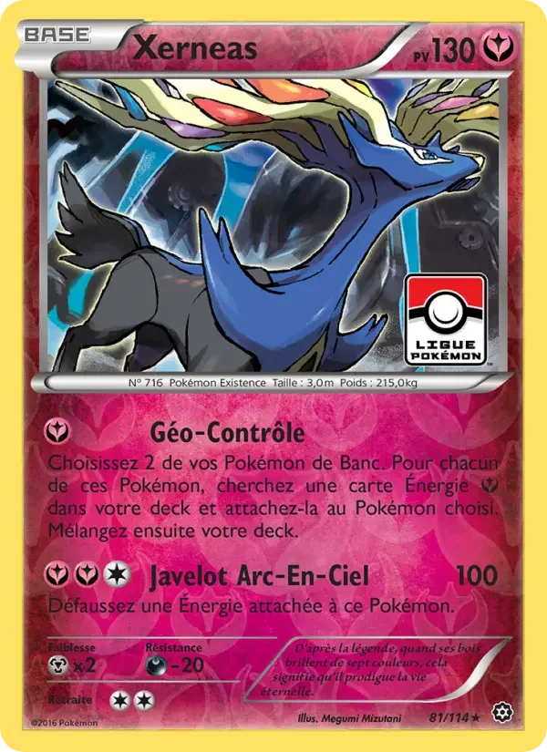 Carte Pokémon Xerneas — Offensive Vapeur
