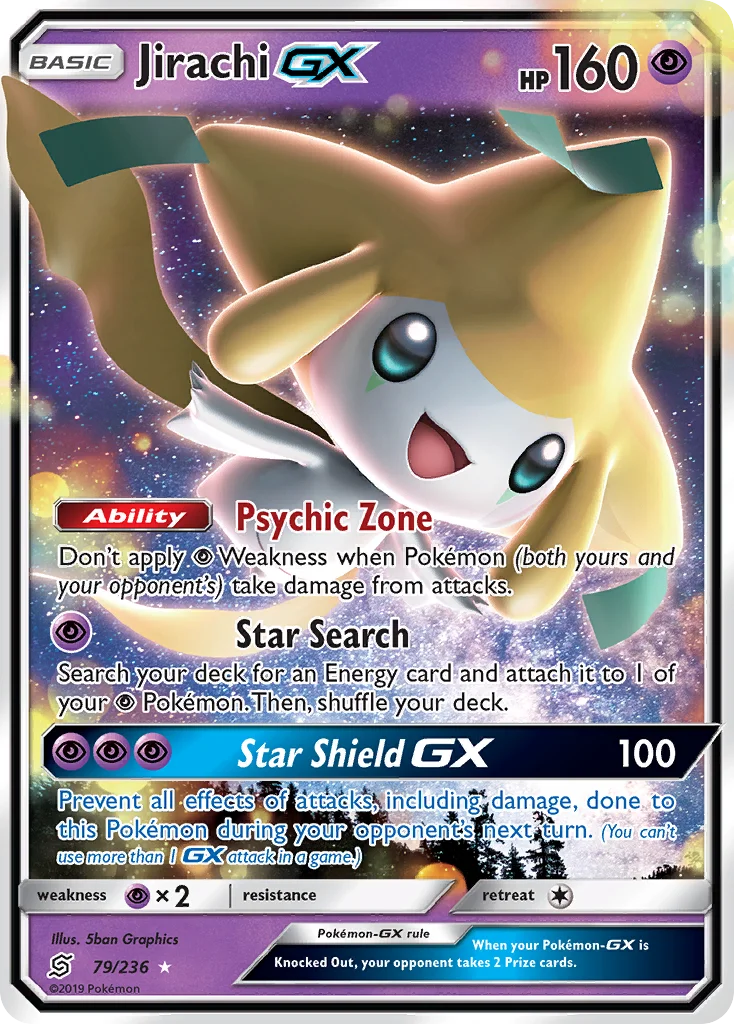 Carte Pokémon Jirachi GX — Harmonie des Esprits