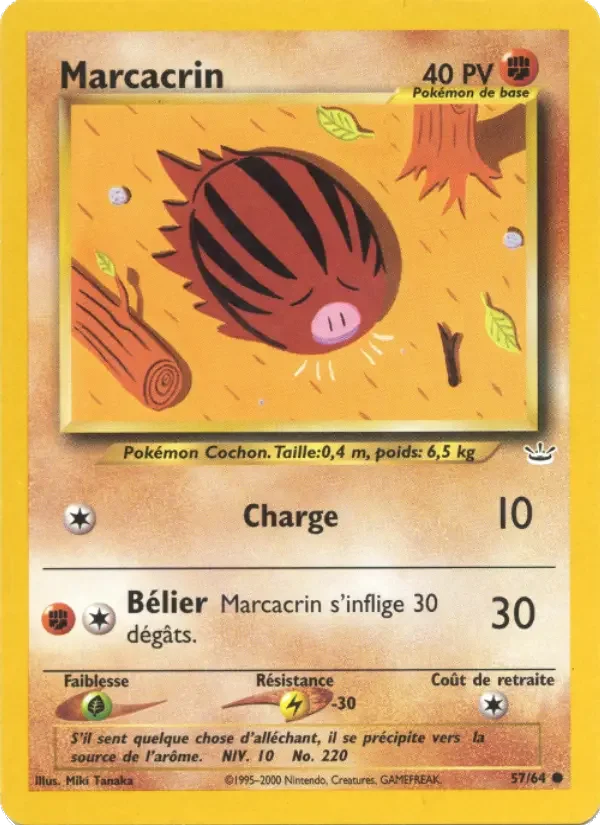 Carte Pokémon Marcacrin — Neo Revelation