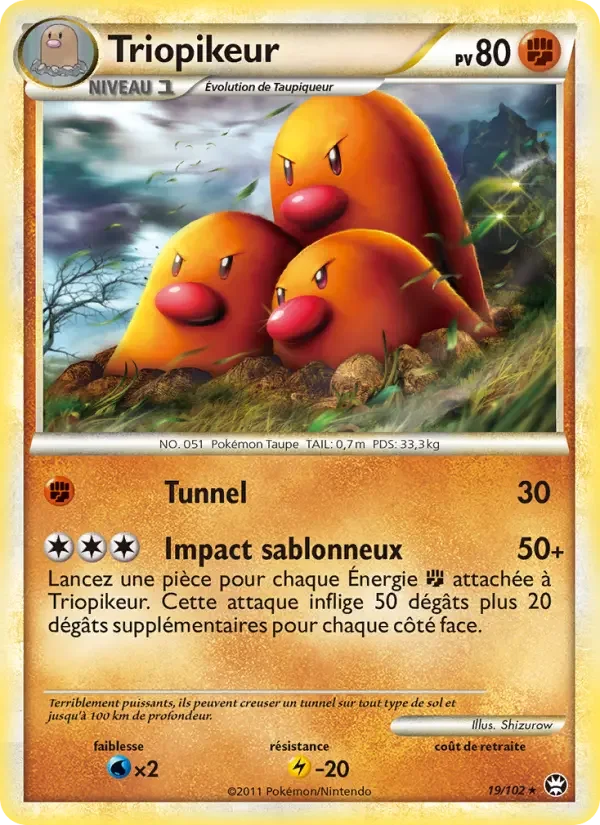 Carte Pokémon Triopikeur — Triomphe