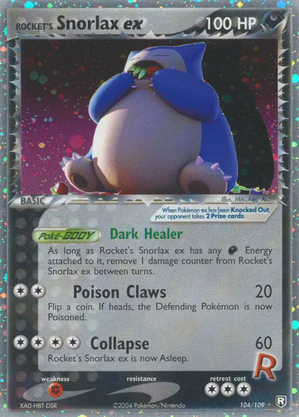 Carte Pokémon Rocket's Ronflex ex — EX Team Rocket Returns