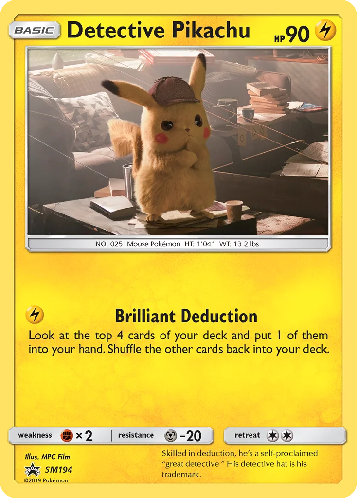 Carte Pokémon Détective Pikachu — Promos Soleil et Lune