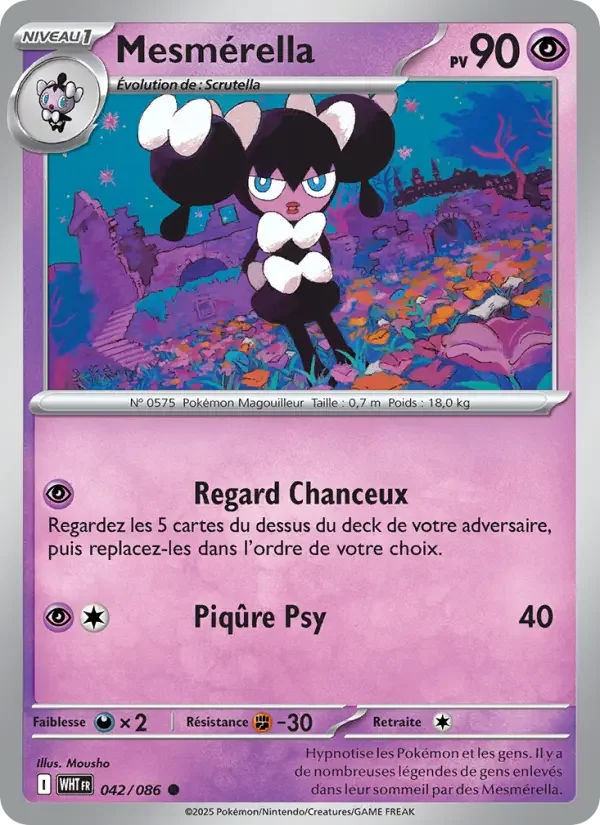 Carte Pokémon Mesmérella — Flamme Blanche