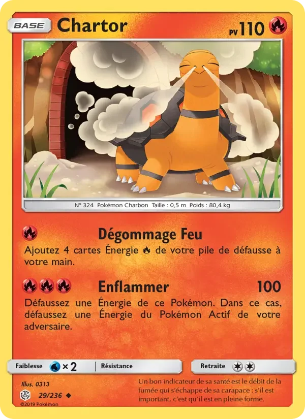 Carte Pokémon Chartor — Éclipse Cosmique