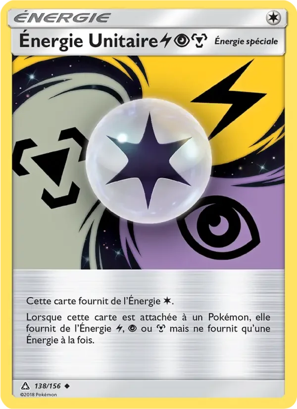 Carte Énergie Unitaire LightningPsychicMetal
