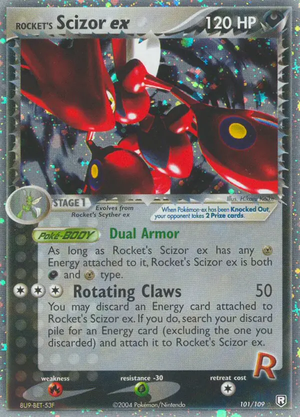 Carte Pokémon Rocket's Cizayox ex — EX Team Rocket Returns