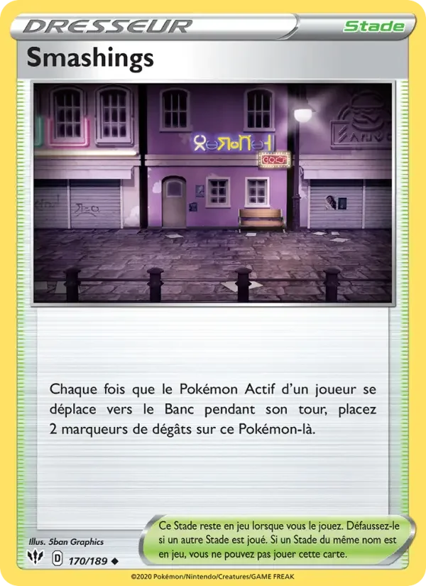 Carte Pokémon Smashings — Ténèbres Embrasées