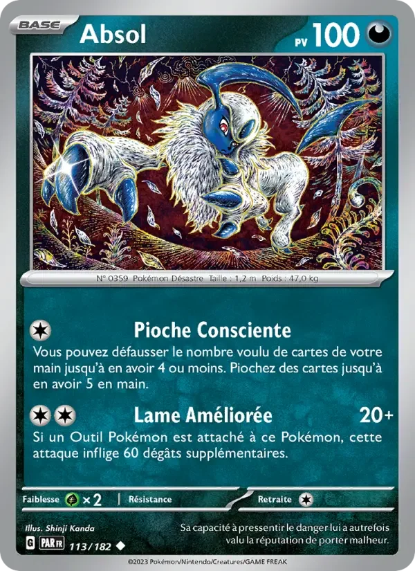 Carte Pokémon Absol — Faille Paradoxe