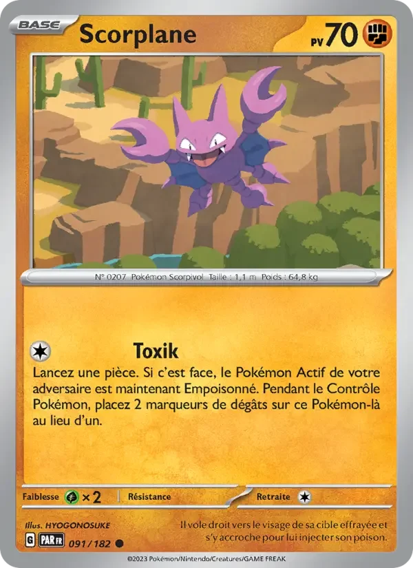 Carte Pokémon Scorplane — Faille Paradoxe