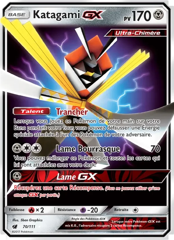 Carte Pokémon Katagami GX — Invasion Carmin