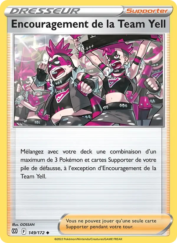 Carte Encouragement de la Team Yell