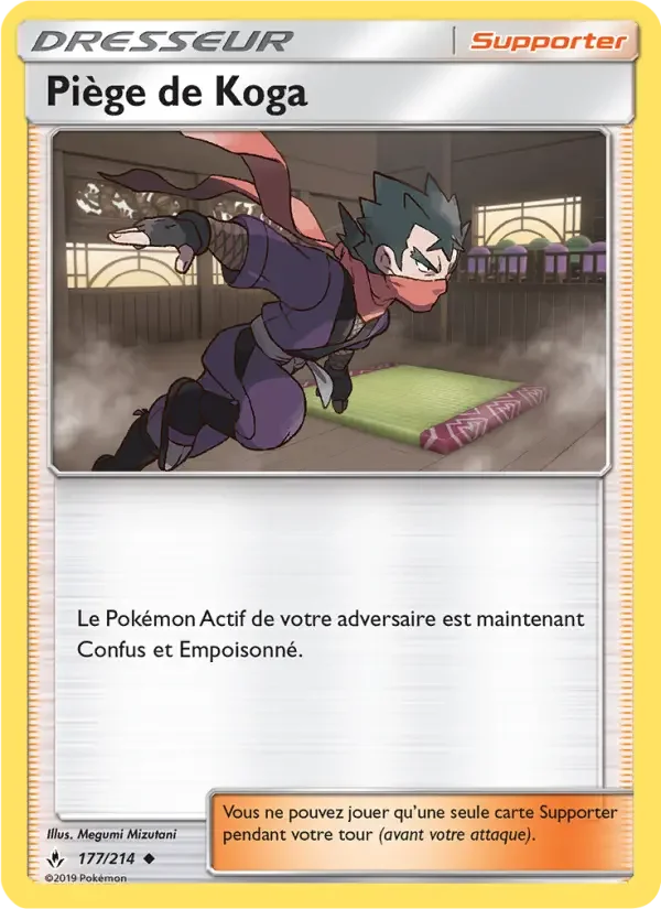 Carte Pokémon Piège de Koga — Alliance Infaillible