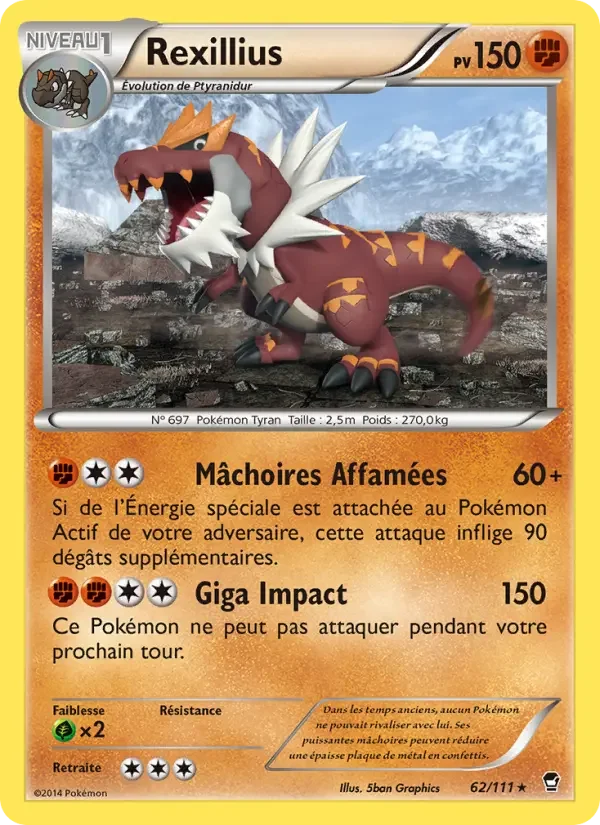 Carte Pokémon Rexillius — Poings Furieux