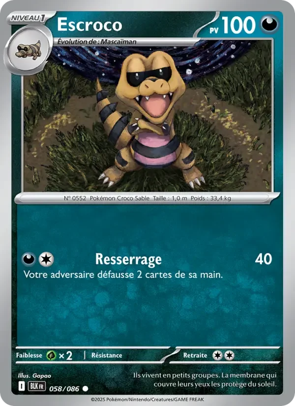 Carte Escroco