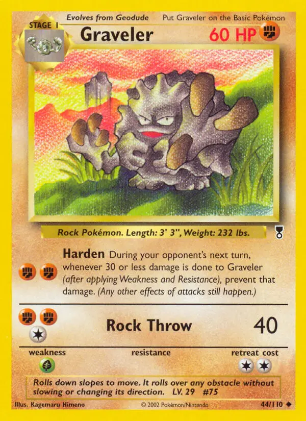 Carte Pokémon Gravalanch — Legendary Collection