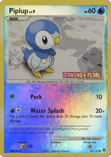 Carte Pokémon Tiplouf — Burger King Promos