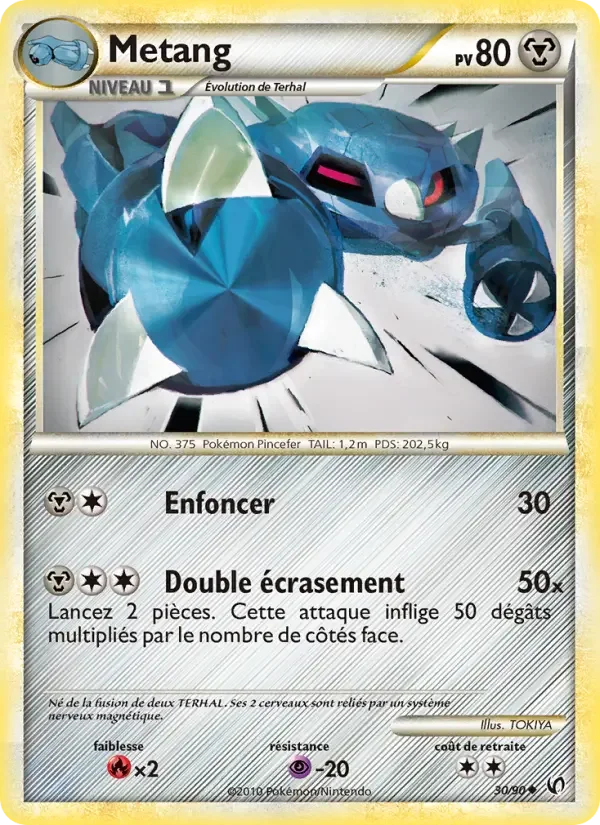 Carte Pokémon Metang — Indomptable
