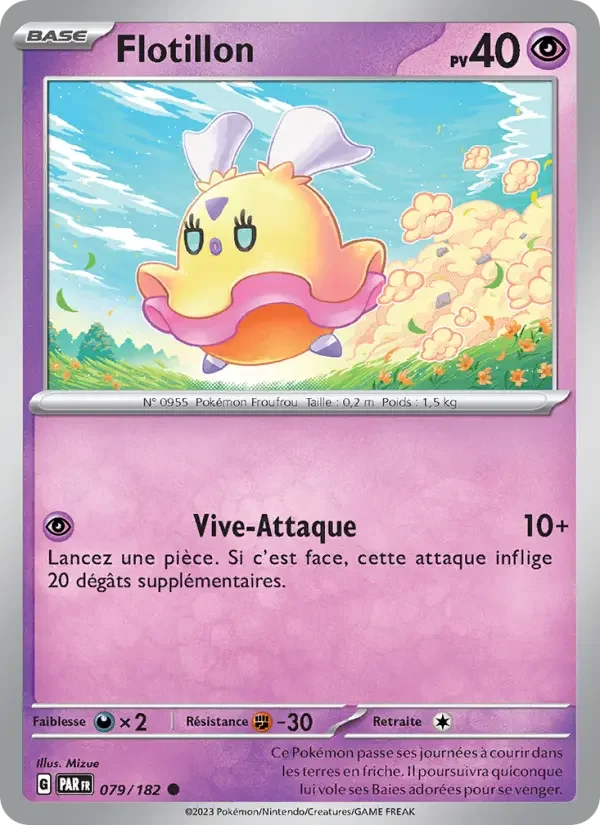 Carte Pokémon Flotillon — Faille Paradoxe