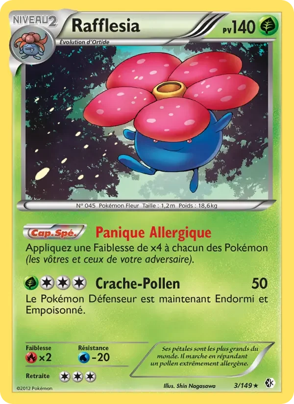 Carte Pokémon Rafflesia — Frontières Franchies