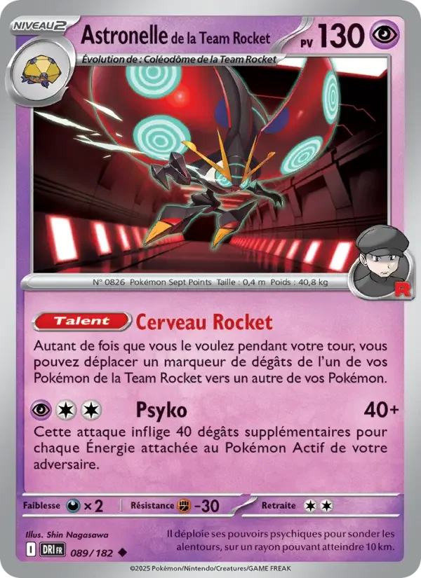 Carte Pokémon Astronelle de la Team Rocket — Rivalités Destinées
