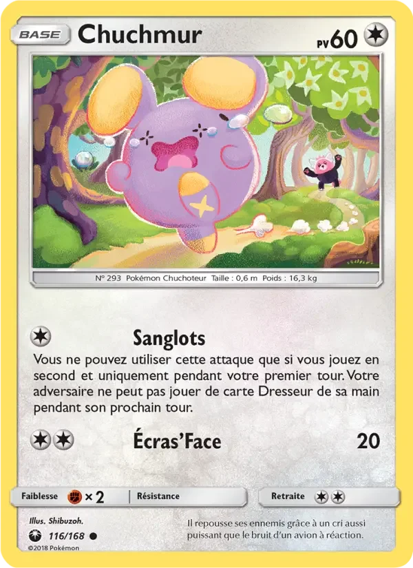 Carte Pokémon Chuchmur — Tempête Céleste