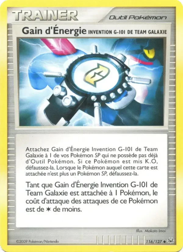 Carte Gain d'Énergie Invention G-101 de Team Galaxie