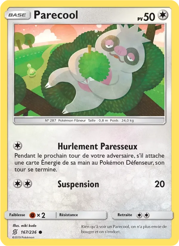 Carte Pokémon Parecool — Harmonie des Esprits