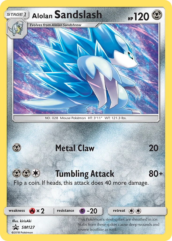 Carte Pokémon Sablaireau d’Alola — Promos Soleil et Lune