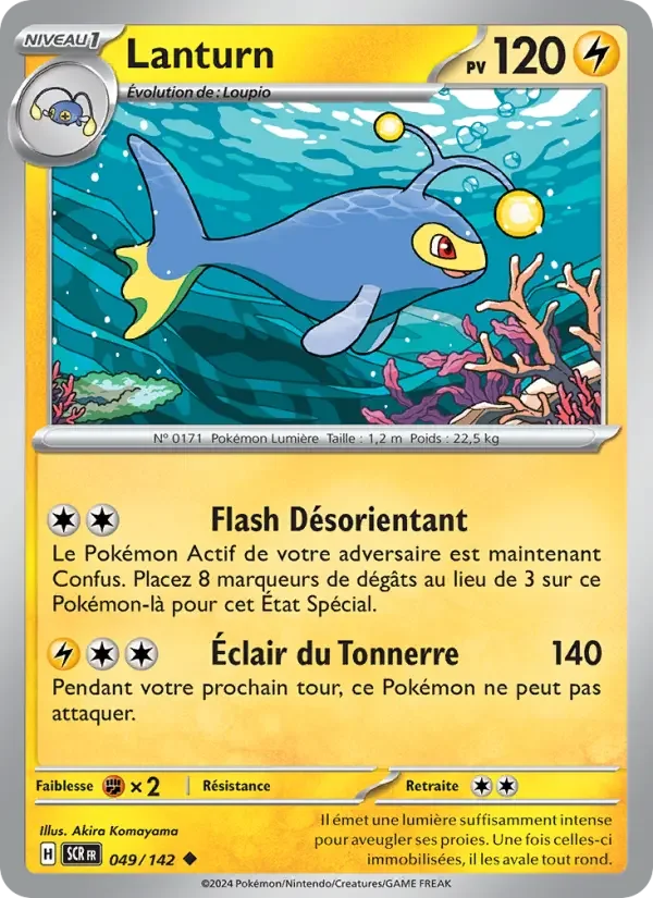 Carte Pokémon Lanturn — Couronne Stellaire