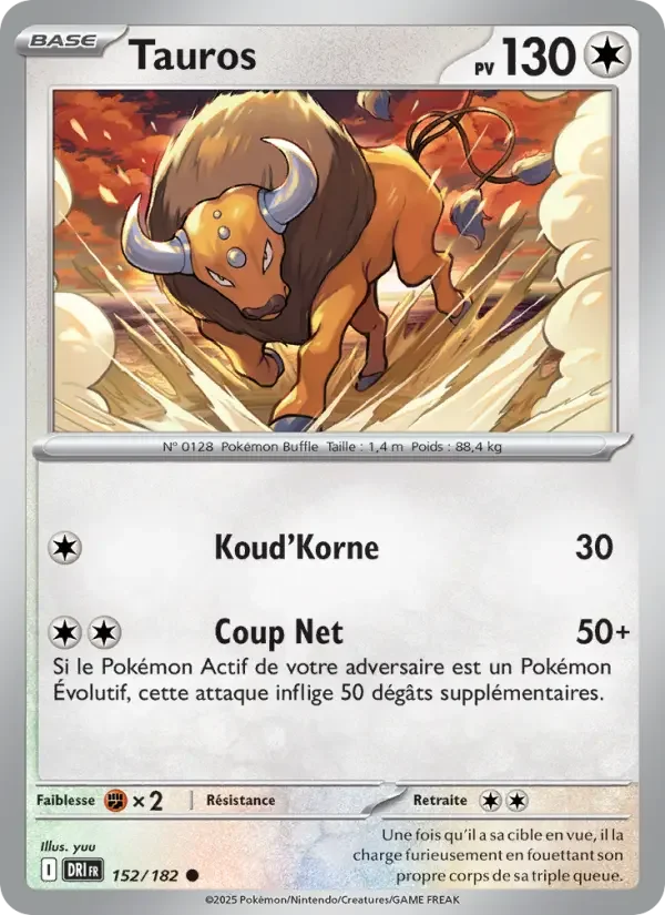 Carte Pokémon Tauros — Rivalités Destinées
